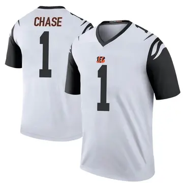 Ja'Marr Chase Cincinnati Bengals Nike Inverted Legend Jersey - Gray